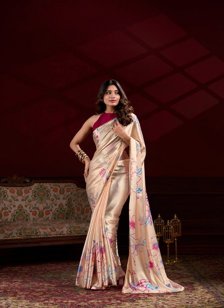 Ynf7028 Satin Silk With Floral Printed Sarees Bulk Orders In India